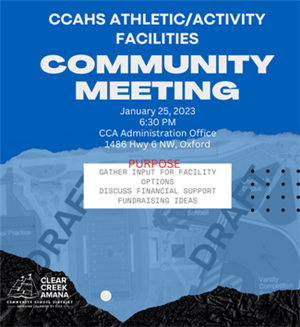 athletic/activity community meeting graphic